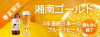 春夏限定。3年連続日本一のフルーツビール「湘南ゴールド」