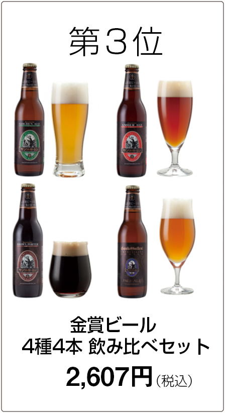 金賞ビール4種4本セット