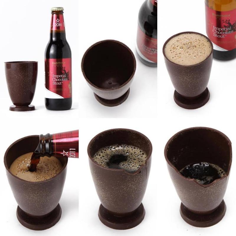 チョコビールを注いで、飲んで、食べられる！