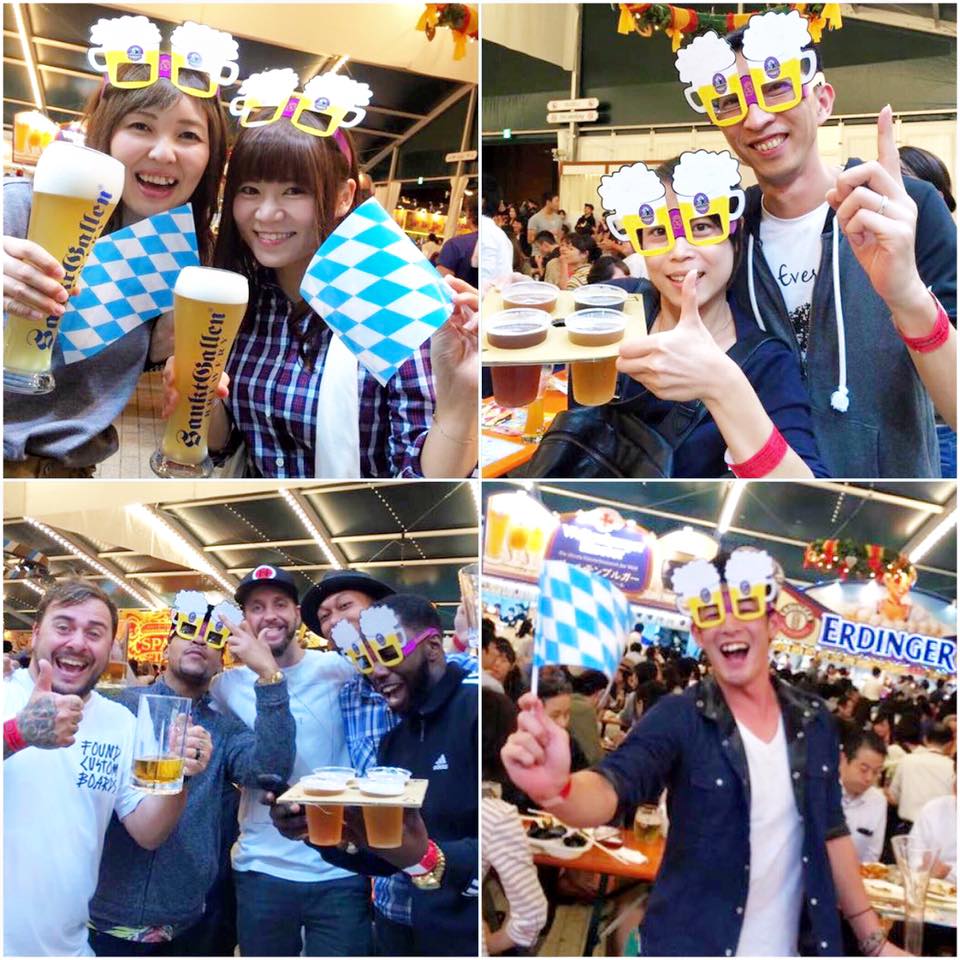 横浜オクトーバーフェストでビアメガネ