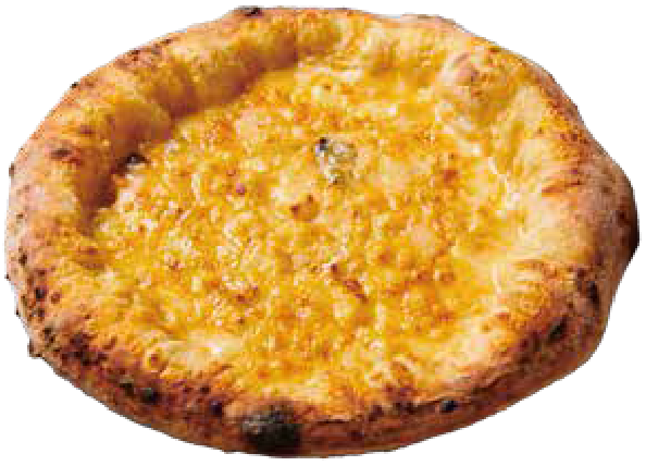 14種のチーズのピザ