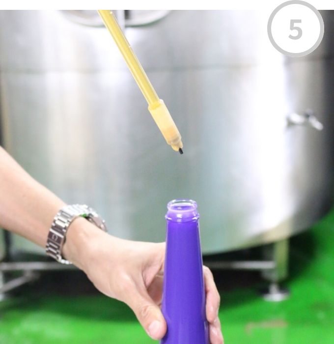 麦のワイン瓶詰め 工程5
