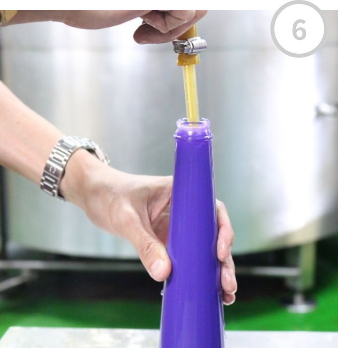 麦のワイン瓶詰め 工程6