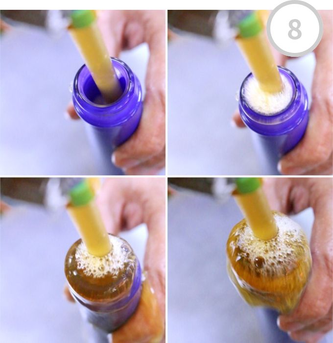 麦のワイン瓶詰め 工程8