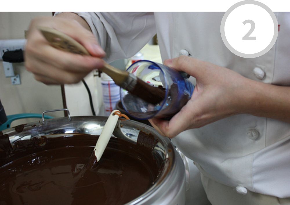 チョコレートグラスが出来るまで