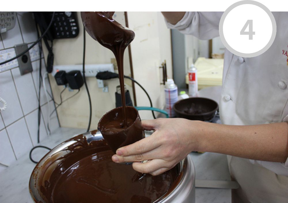 チョコレートグラスが出来るまで