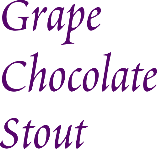Grape Chocolate Stout