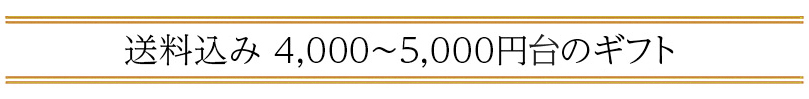 送料込み 4,000〜5,000円の「父の日ギフト」